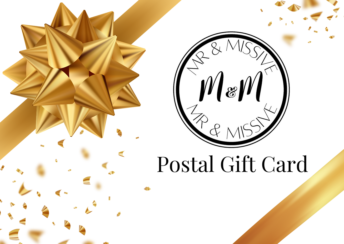 Mr & Missive Postal Gift Card