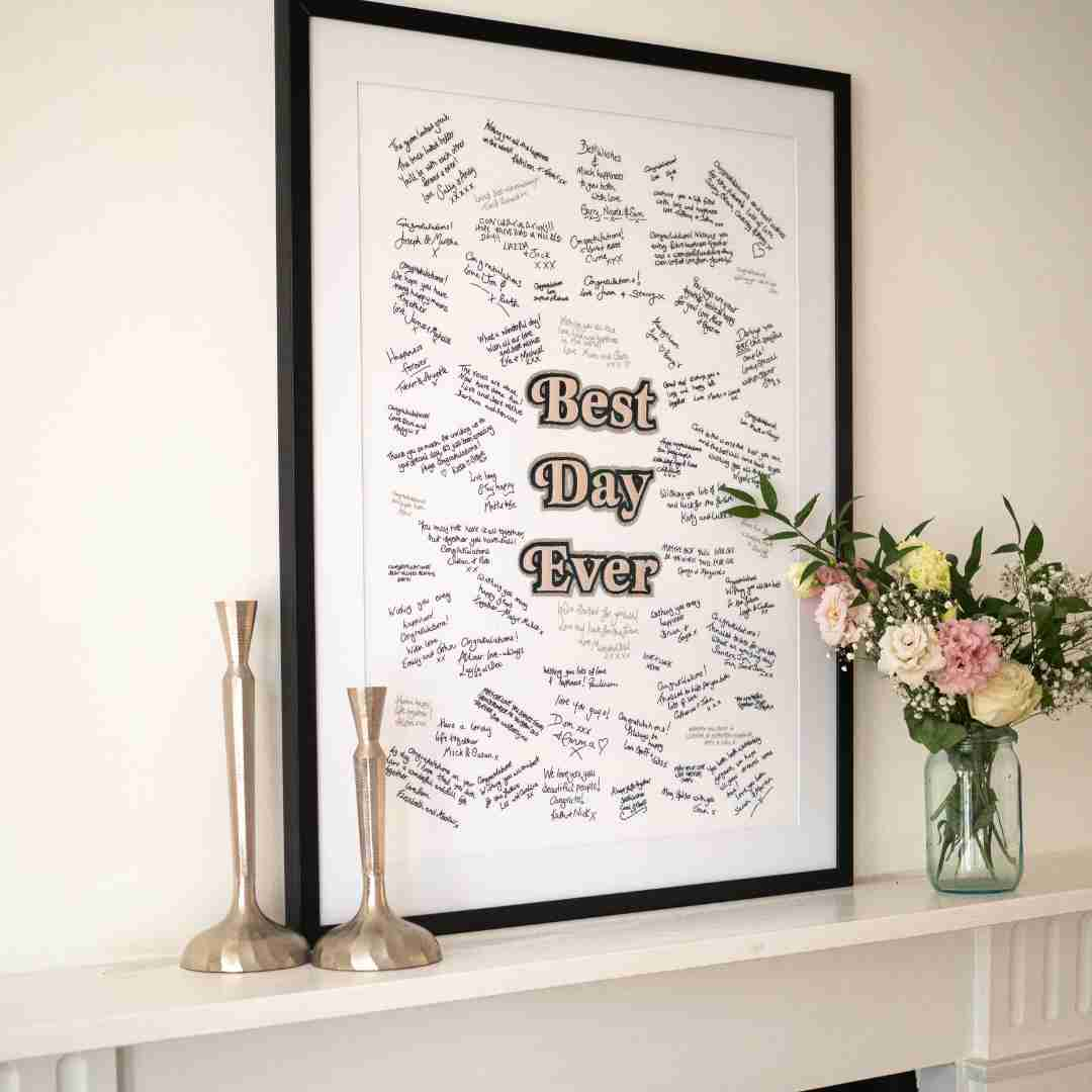 Large Bespoke Handwritten Guest  Picture