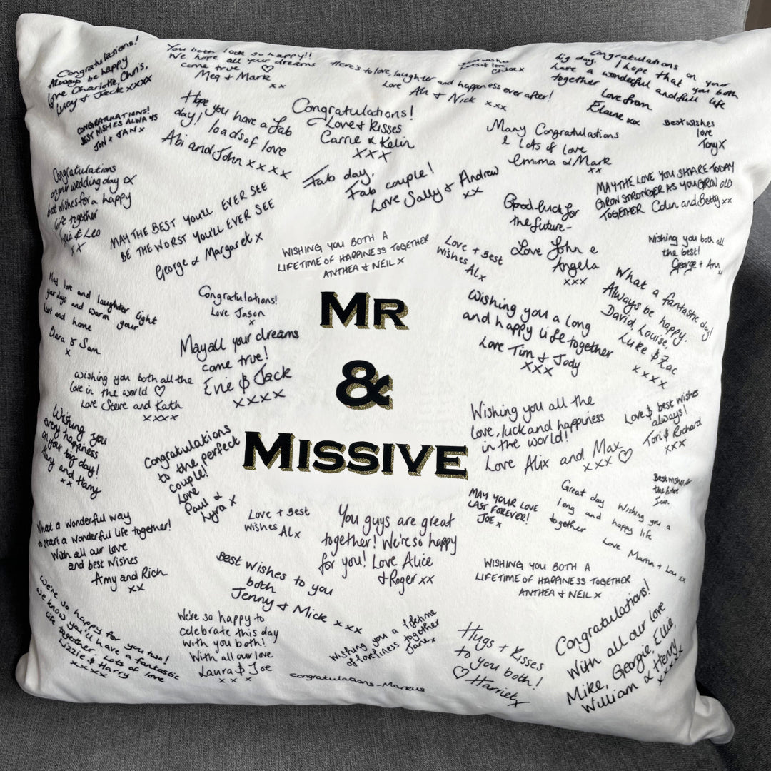 Small Classic Handwritten Cushion