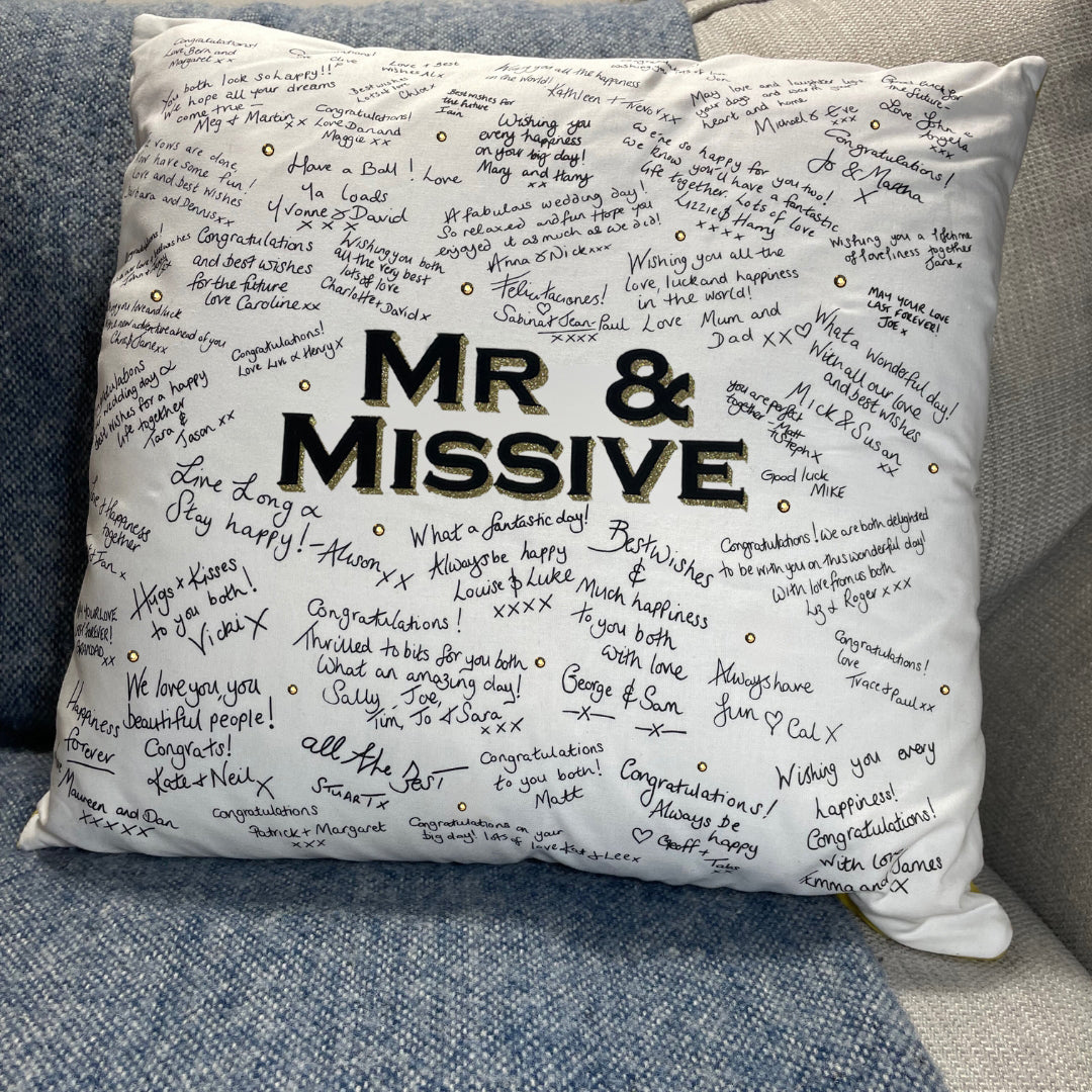 Small Luxury Handwritten Cushion