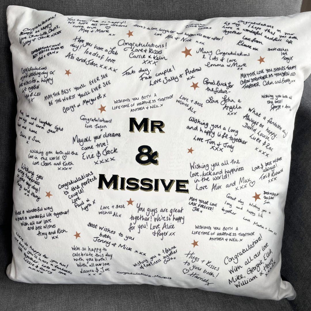 Small Luxury Handwritten Cushion