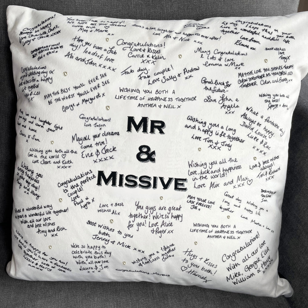 Small Luxury Handwritten Cushion